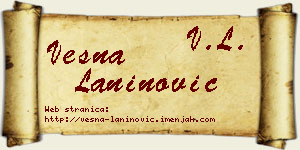 Vesna Laninović vizit kartica